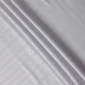 Pearl Grey with Fine Self Stripes Premium Swiss Poly Cotton Fabric, 150 Cms, Switzerland-D25403