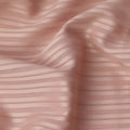 Peach with Self Stripes Premium Swiss Poly Cotton Fabric, 150 Cms, Switzerland-D25404