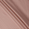 Peach with Self Stripes Premium Swiss Poly Cotton Fabric, 150 Cms, Switzerland-D25404