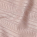 Peach with Self Check Stripes Premium Swiss Poly Cotton Fabric, 150 Cms, Switzerland-D25406