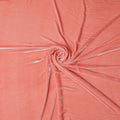 Peach Blush Premium Silk Blended Velvet Fabric with Soft Glossy Finish and Elegant Draping Texture, 140 Cms Width, Made in China-D25905