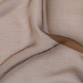 Beige to Brown Ombre Wrinkle Silk Chiffon Fabric with Soft Texture and Lightweight Flow, 110 Cms Width, Made in South Korea-D25911