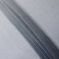 Grey to White Ombre Wrinkle Silk Chiffon Fabric with Sheer Lightweight Texture and Elegant Flow, 110 Cms Width, Made in South Korea-D25912