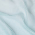 Aqua Blue to Light Blue Ombre Wrinkle Silk Chiffon Fabric with Airy Texture and Elegant Drape, 110 Cms Width, Made in South Korea-D25914
