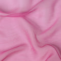 Pink to Fuchsia Ombre Wrinkle Silk Chiffon Fabric with Soft Sheer Texture and Elegant Flow, 110 Cms Width, Made in South Korea-D25915