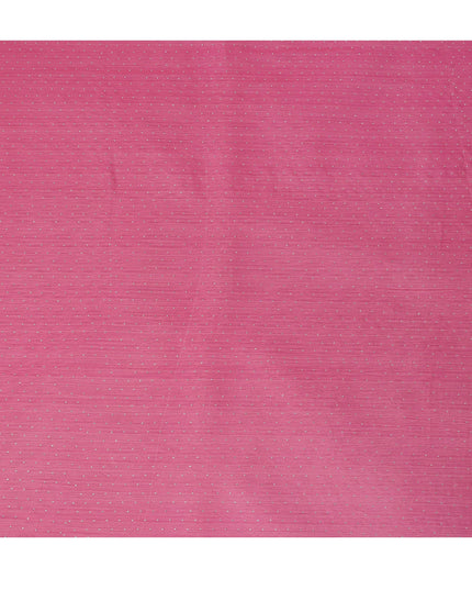 Hot Pink Synthetic Chiffon Traditional Sudanese Thobe with Stone Work, 4.5 Mtrs Piece, Width 110 Cms, Made in India-D26448