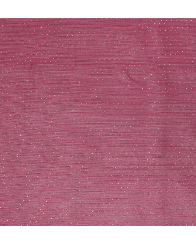 Maroon Synthetic Chiffon Traditional Sudanese Thobe with Stone Work, 4.5 Mtrs Piece, Width 110 Cms, Made in India-D26449