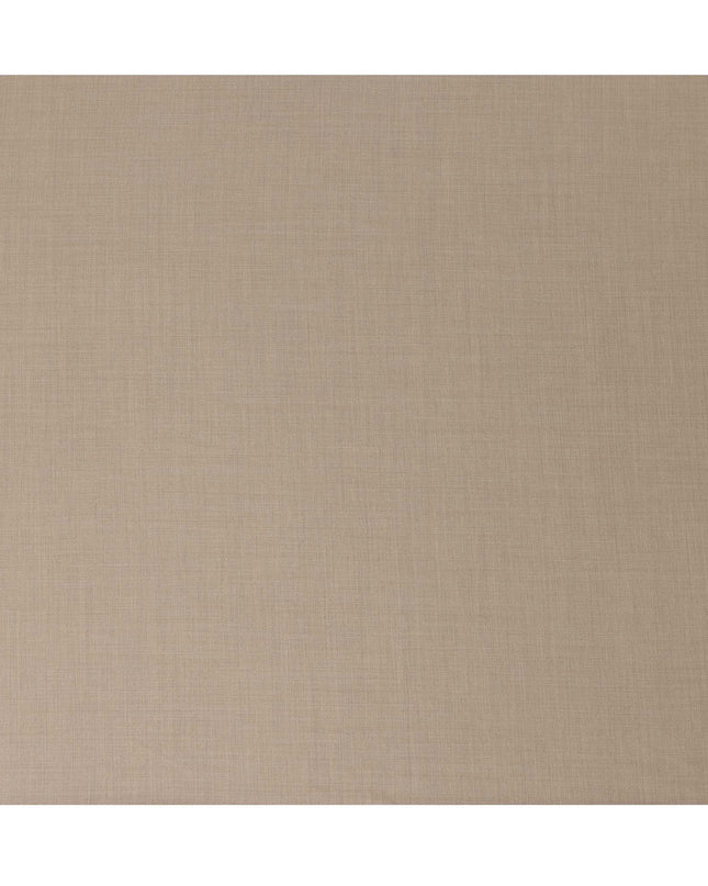 Light Brown Premium Super 160’s English Wool & Cashmere Suiting Fabric, 150 cm Width, Made in UK-D26736