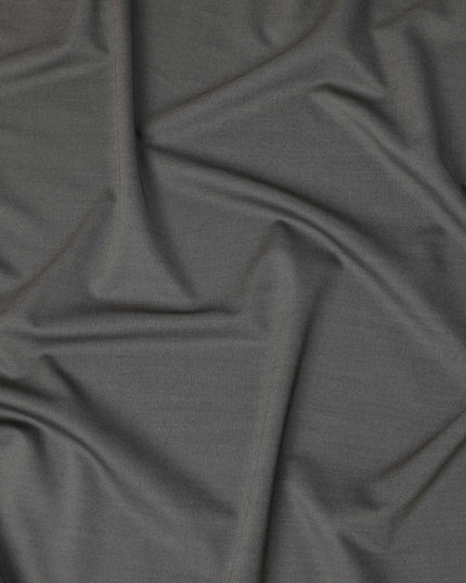 Charcoal Grey Premium Super 160’s English Wool & Cashmere Suiting Fabric, 150 cm Width, Made in UK-D26737