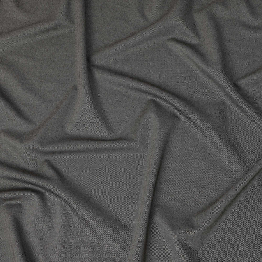 Charcoal Grey Premium Super 160’s English Wool & Cashmere Suiting Fabric, 150 cm Width, Made in UK-D26737