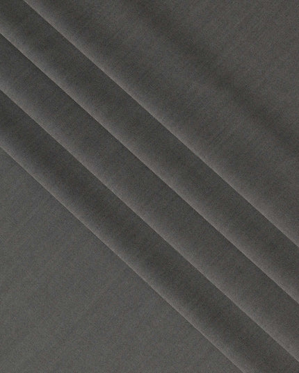Charcoal Grey Premium Super 160’s English Wool & Cashmere Suiting Fabric, 150 cm Width, Made in UK-D26737