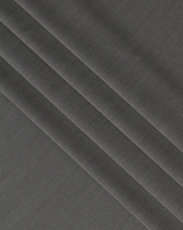 Charcoal Grey Premium Super 160’s English Wool & Cashmere Suiting Fabric, 150 cm Width, Made in UK-D26737