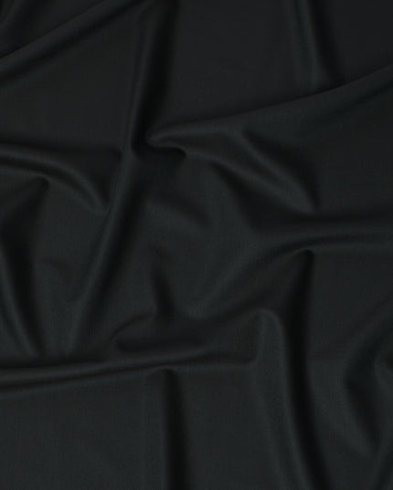 Dark Green Premium Super 160’s English Wool & Cashmere Suiting Fabric, 150 cm Width, Made in UK-D26738