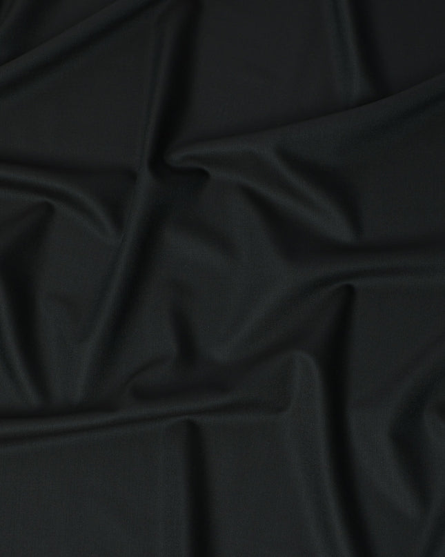 Dark Green Premium Super 160’s English Wool & Cashmere Suiting Fabric, 150 cm Width, Made in UK-D26738