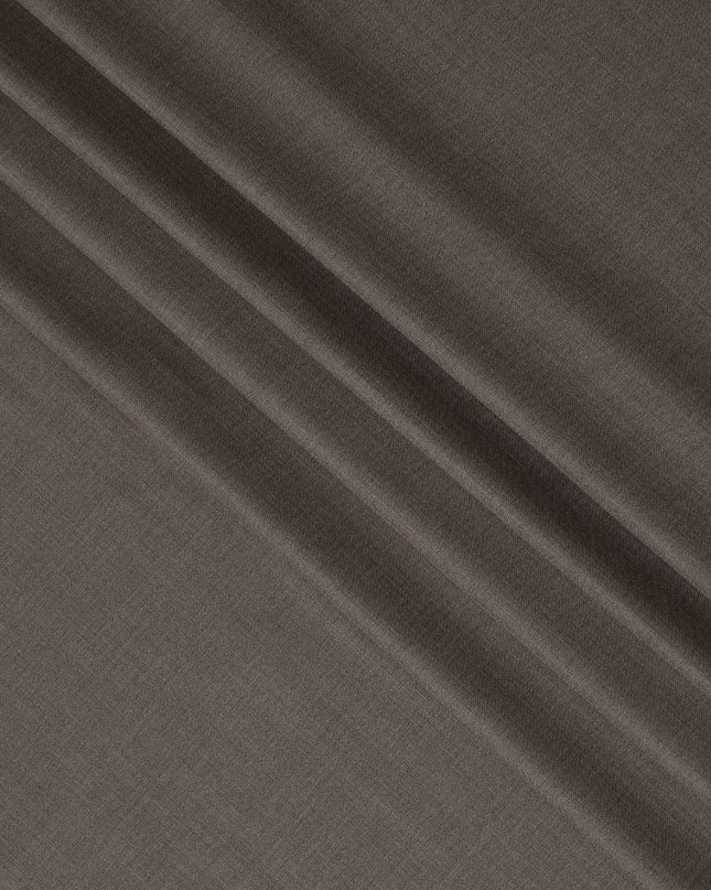Mocha Brown Premium Super 180’s English Wool & Cashmere Suiting Fabric, 150 cm Width, Made in UK-D26741