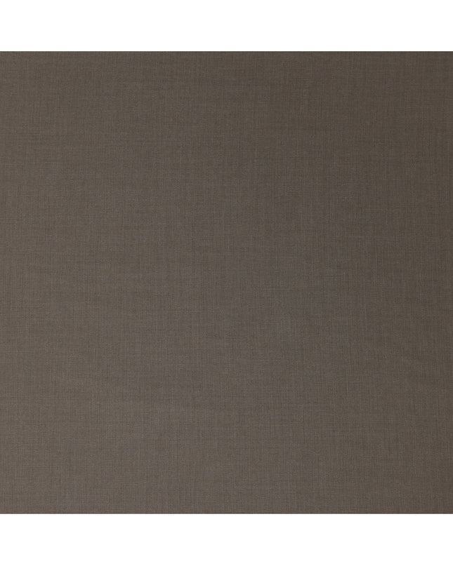 Mocha Brown Premium Super 180’s English Wool & Cashmere Suiting Fabric, 150 cm Width, Made in UK-D26741