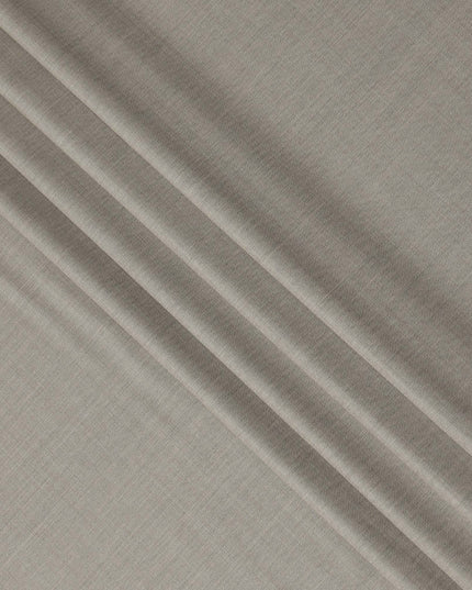Light Taupe Premium Super 160’s English Wool & Cashmere Suiting Fabric, 150 cm Width, Made in UK-D26742