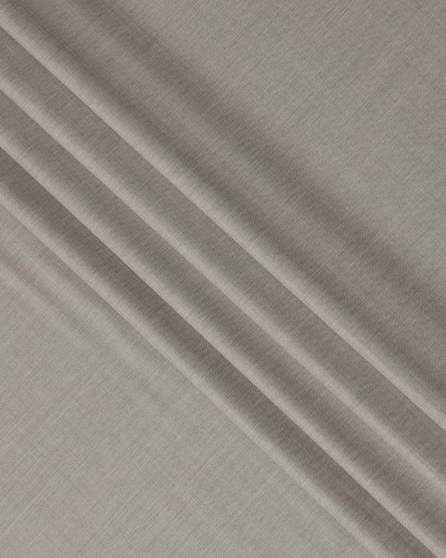 Light Taupe Premium Super 160’s English Wool & Cashmere Suiting Fabric, 150 cm Width, Made in UK-D26742