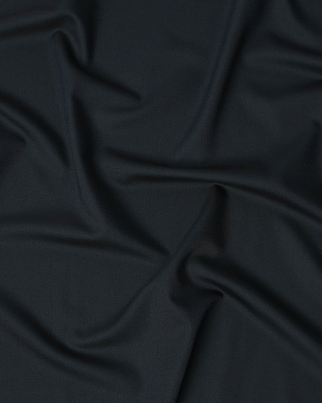 Petrol Blue Premium Super 160’s English Wool & Cashmere Suiting Fabric, 150 cm Width, Made in UK-D26743