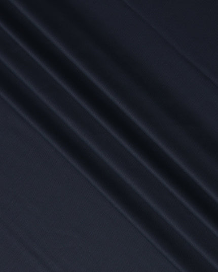 Midnight Navy Premium Super 180’s English Wool & Cashmere Suiting Fabric, 150 cm Width, Made in UK-D26744
