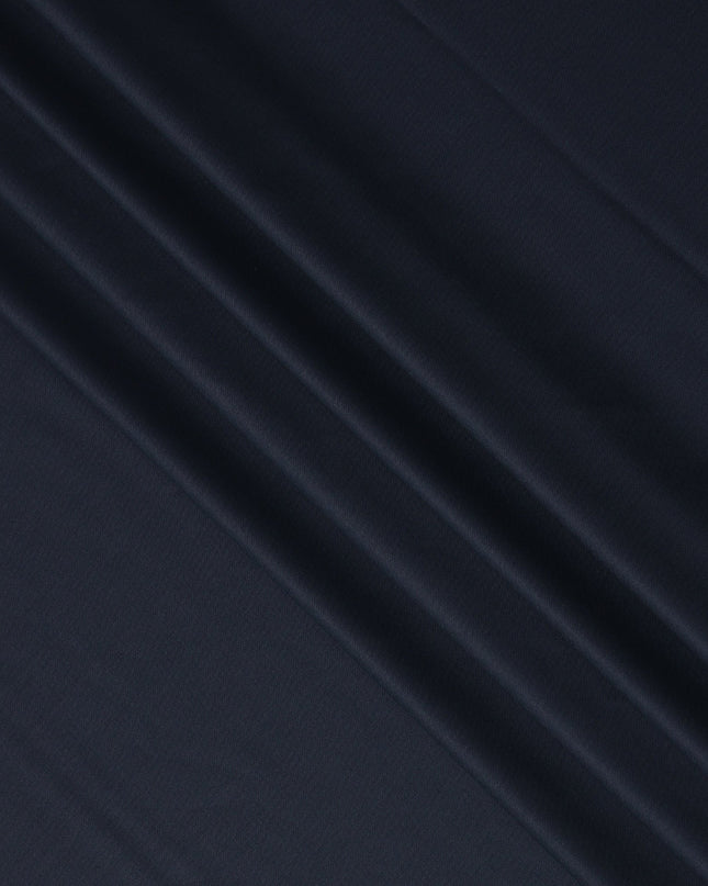Midnight Navy Premium Super 180’s English Wool & Cashmere Suiting Fabric, 150 cm Width, Made in UK-D26744