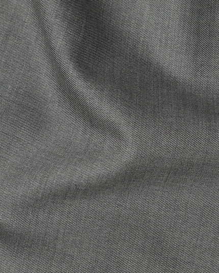 Steel Grey Premium Super 180’s English Wool & Cashmere Suiting Fabric, 150 cm Width, Made in UK-D26745