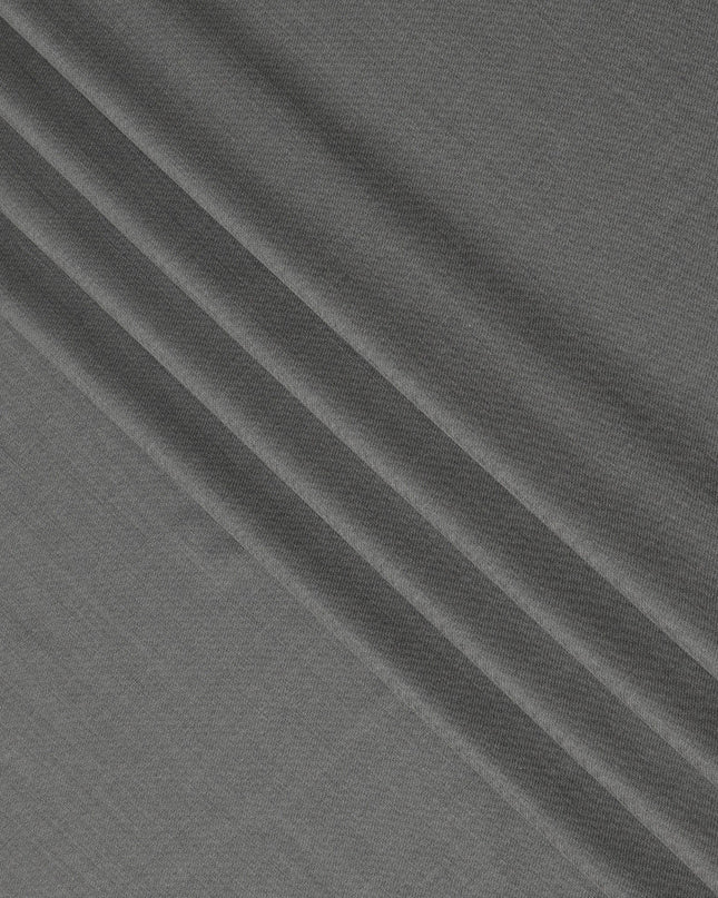 Steel Grey Premium Super 180’s English Wool & Cashmere Suiting Fabric, 150 cm Width, Made in UK-D26745