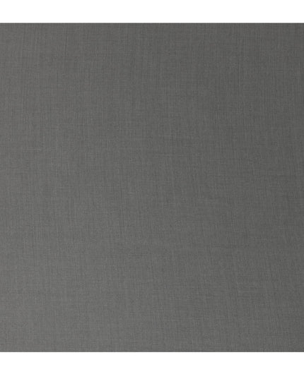 Steel Grey Premium Super 180’s English Wool & Cashmere Suiting Fabric, 150 cm Width, Made in UK-D26745