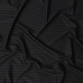 Charcoal Pinstripe Premium Super 140’s Italian All Wool Suiting Fabric, 150 cm Width, Made in UK-D26746