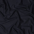 Navy Pinstripe Premium Super 140’s Italian All Wool Suiting Fabric, 150 cm Width, Made in Italy-D26747