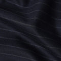 Navy Pinstripe Premium Super 140’s Italian All Wool Suiting Fabric, 150 cm Width, Made in Italy-D26747