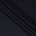 Navy Pinstripe Premium Super 140’s Italian All Wool Suiting Fabric, 150 cm Width, Made in Italy-D26747