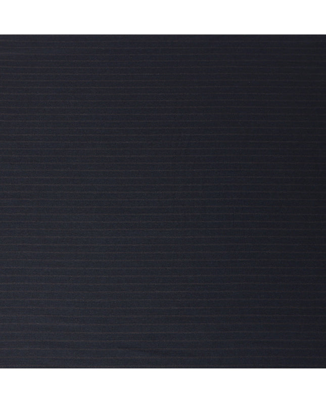 Dark Navy Pinstripe Premium Super 140’s Italian All Wool Suiting Fabric, 150 cm Width, Made in Italy-D26748