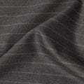 Brown Pinstripe Premium Super 140’s Italian All Wool Suiting Fabric, 150 cm Width, Made in Italy-D26749