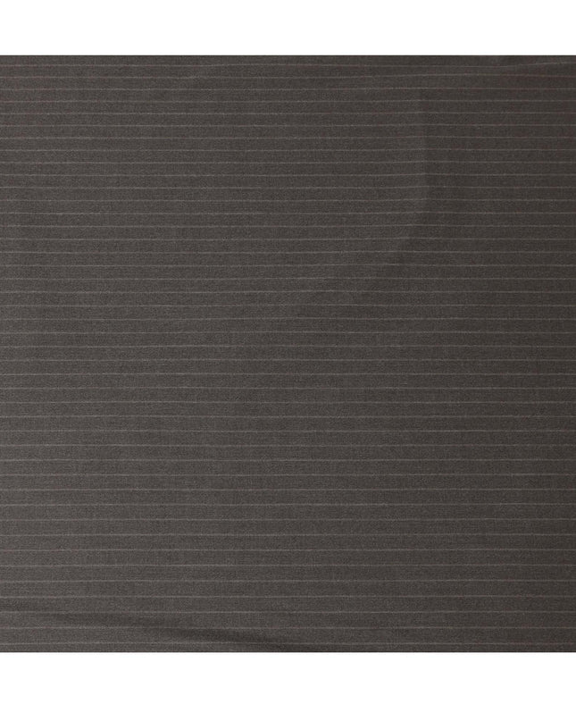 Brown Pinstripe Premium Super 140’s Italian All Wool Suiting Fabric, 150 cm Width, Made in Italy-D26749