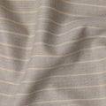 Beige Pinstripe Premium Super 140’s Italian All Wool Suiting Fabric, 150 cm Width, Made in Italy-D26750