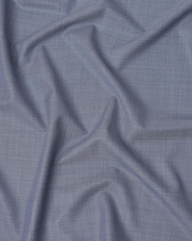 Light Blue Premium Super 130’s Italian All Wool Suiting Fabric, 150 cm Width, 3.75 Mtrs Cut, Made in the Italy-D26759