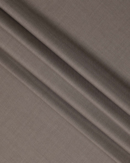 Taupe Premium Super 130’s Italian All Wool Suiting Fabric, 150 cm Width, 3.75 Mtrs Cut, Made in Italy-D26760