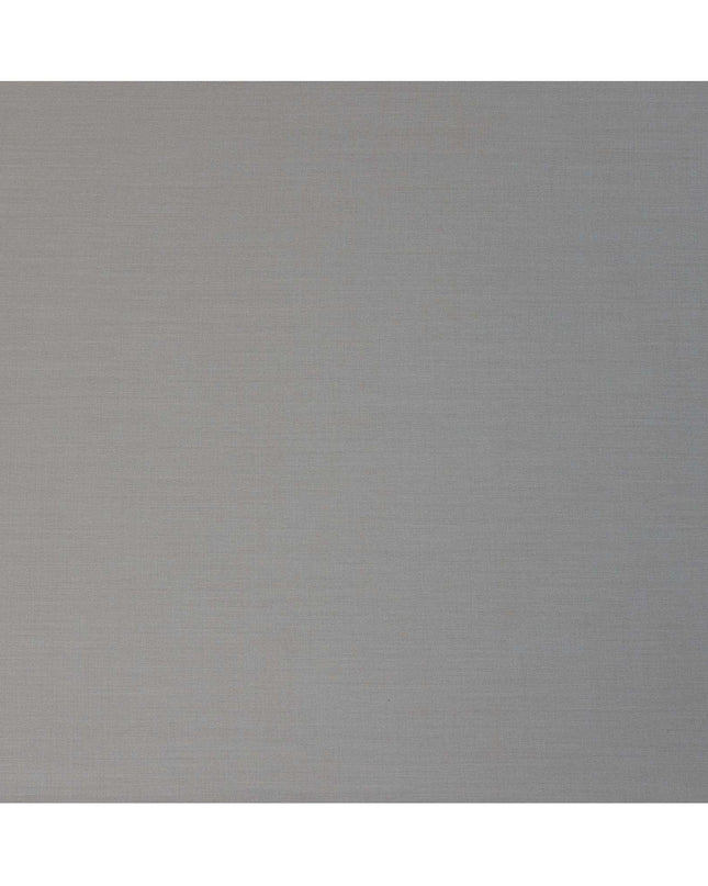 Light Grey Premium Super 130’s Italian All Wool Suiting Fabric, 150 cm Width, 3.75 Mtrs Cut, Made in Italy-D26761
