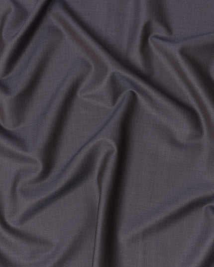 Light Ink Blue Premium Super 130’s Italian All Wool Suiting Fabric, 150 cm Width, 3.75 Mtrs Cut, Made in Italy-D26762