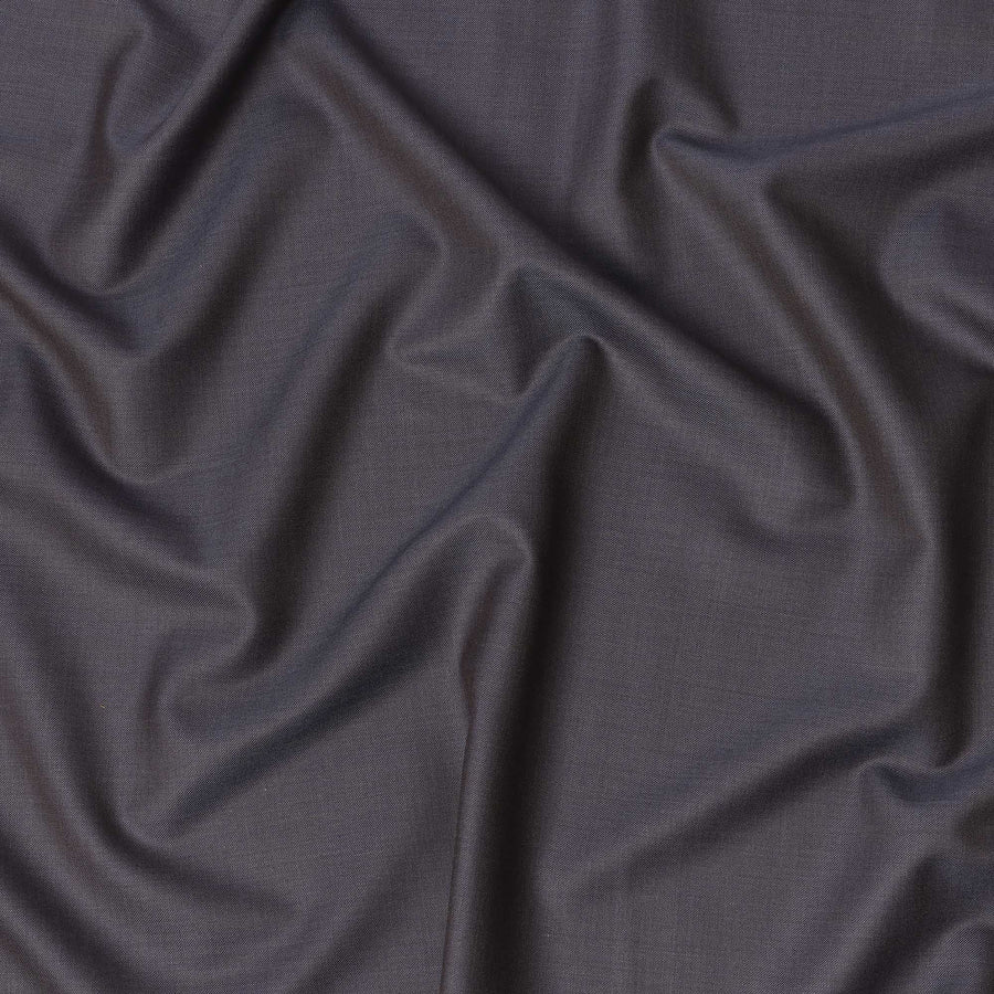 Light Ink Blue Premium Super 130’s Italian All Wool Suiting Fabric, 150 cm Width, 3.75 Mtrs Cut, Made in Italy-D26762