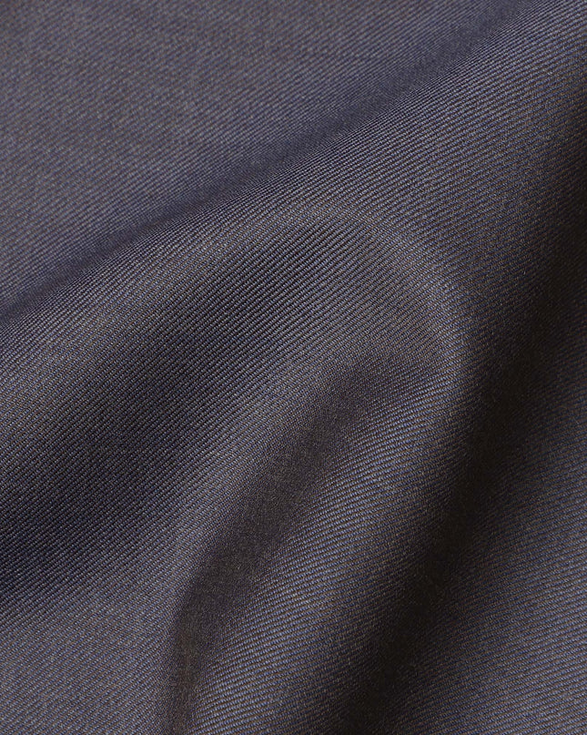 Light Ink Blue Premium Super 130’s Italian All Wool Suiting Fabric, 150 cm Width, 3.75 Mtrs Cut, Made in Italy-D26762