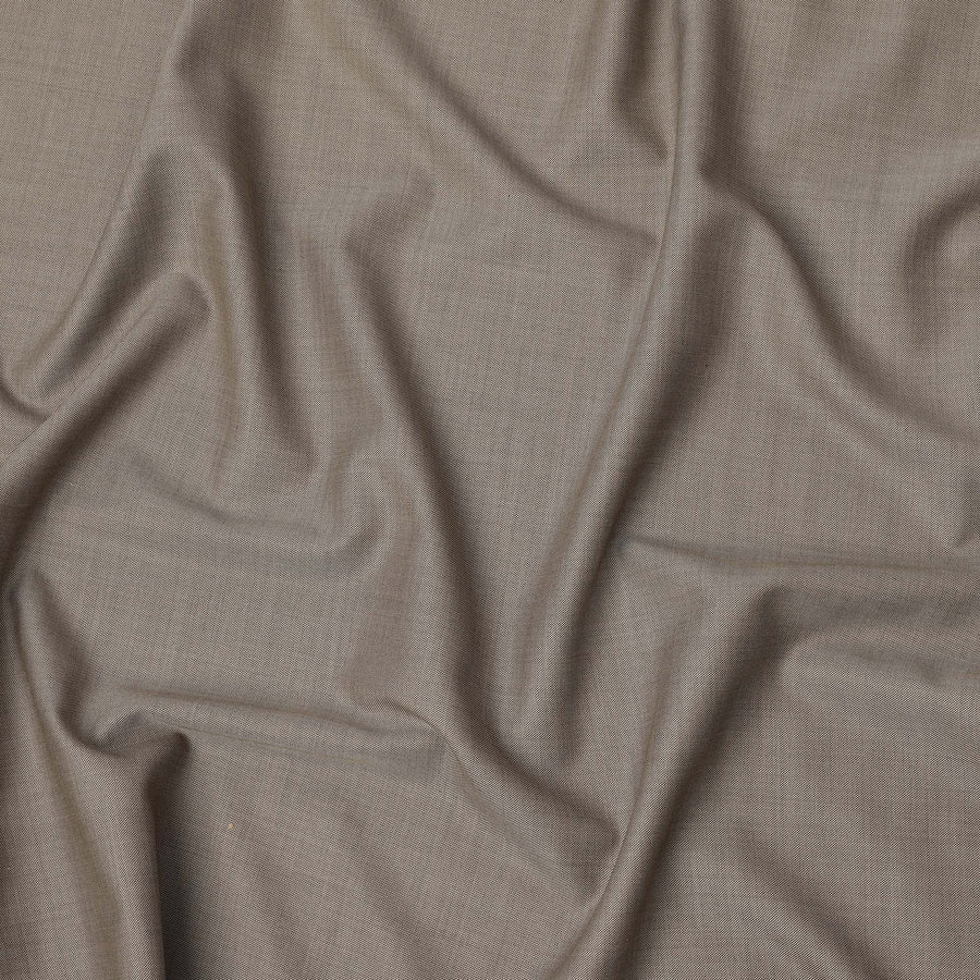 Beige Premium Super 130’s Italian All Wool Suiting Fabric, 150 cm Width, 3.75 Mtrs Cut, Made in Italy-D26763