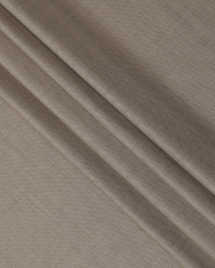 Beige Premium Super 130’s Italian All Wool Suiting Fabric, 150 cm Width, 3.75 Mtrs Cut, Made in Italy-D26763