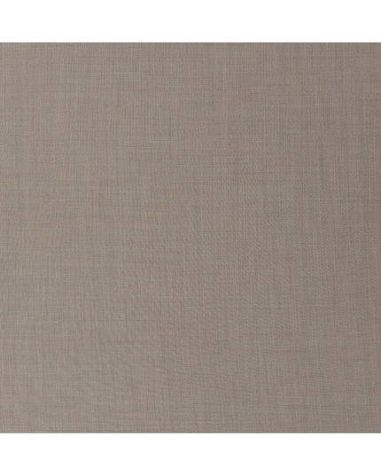 Beige Premium Super 130’s Italian All Wool Suiting Fabric, 150 cm Width, 3.75 Mtrs Cut, Made in Italy-D26763