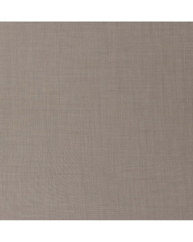 Beige Premium Super 130’s Italian All Wool Suiting Fabric, 150 cm Width, 3.75 Mtrs Cut, Made in Italy-D26763