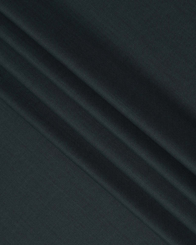Dark Teal Premium Super 130’s Italian All Wool Suiting Fabric, 150 cm Width, 3.75 Mtrs Cut, Made in Italy-D26764