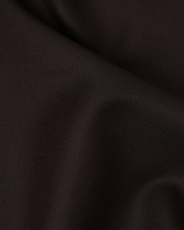 Dark Burgundy Premium Super 130’s Italian All Wool Suiting Fabric, 150 cm Width, 3.75 Mtrs Cut, Made in Italy-D26765