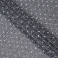 Black Traditional Sudanese Thobe Premium Swiss Cotton Voile Embroidery Fabric 4.5 Mtrs Piece, 140 Cms, Switzerland-D27030