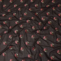Dark Brown Traditional Sudanese Thobe Fabric Pure Cotton Voile 4.5 Meters Piece Width 140 Cms Soft Breathable Ethnic Wear Material with Elegant Woven Floral Motifs Made in India-D27590